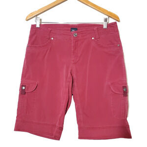 Kuhl‎ Womens 10 Shorts Outdoor Hiking Medium Pockets RED Cotton Stretch